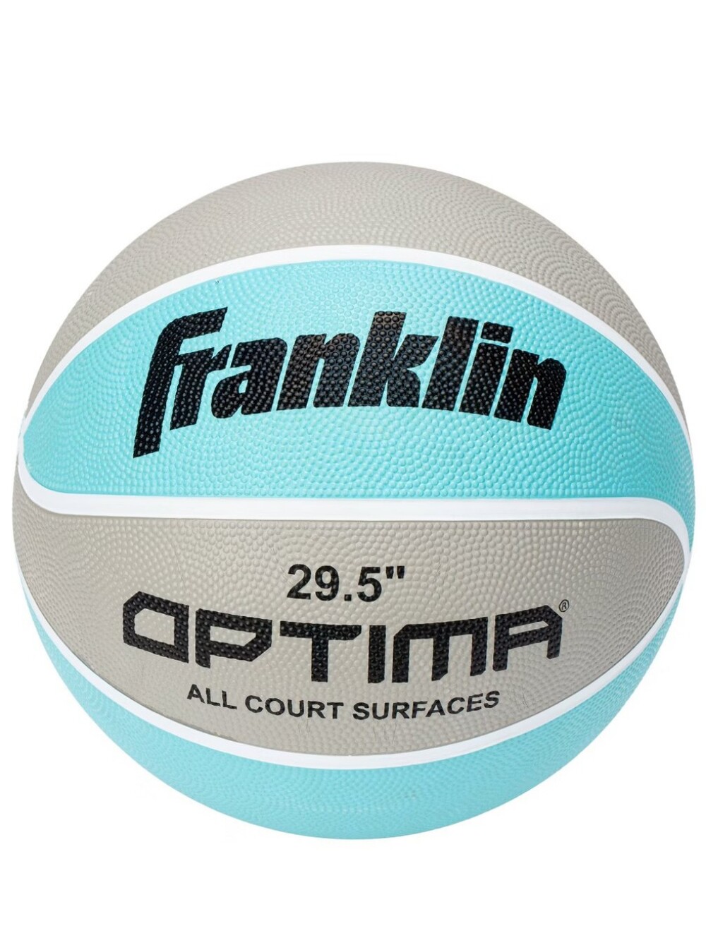Franklin Sports Official Optima 29-in Rubber Basketball Light Blue Gray All Ages